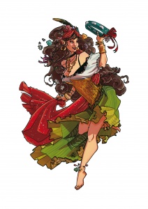 Donna egys - Danzatrice di Kavga, nella Regione di Terengrat - Illustrata da Alessia Sagnotti
